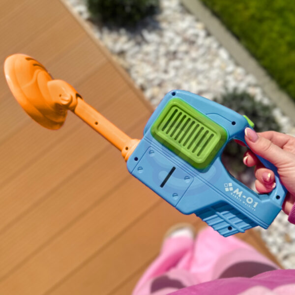 WOOPIE Kosiarka Ręczna Maszyna do Robienia Baniek Mydlanych Niebieska - 002