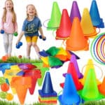 Zręcznościowa Gra Ogrodowa 3w1 Woopie – Tor Przeszkód i Rzuty Montessori 3+ - 001