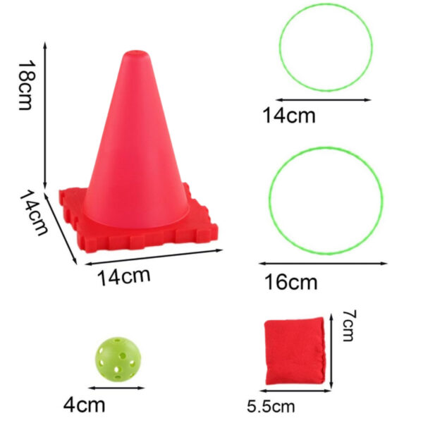 WOOPIE Zestaw Gra Ogrodowa 3w1 Rzut do Celu Pachołki Obręcze Woreczki 30 el. - 010