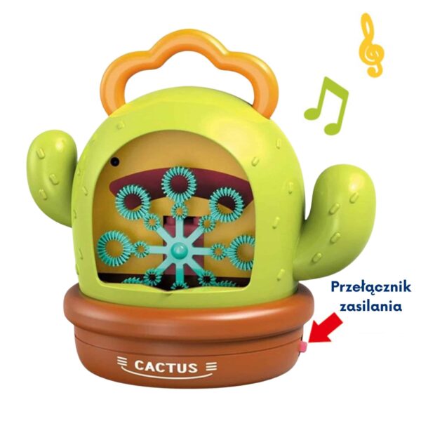 WOOPIE Interaktywny Kaktus Maszyna do Baniek Mydlanych - 013