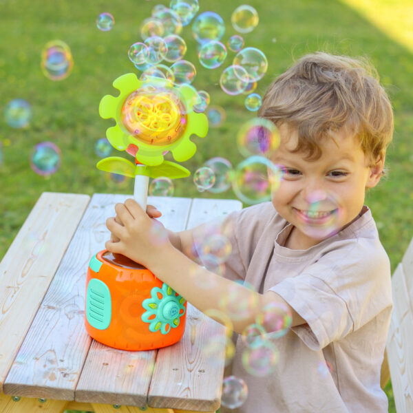 WOOPIE Interaktywny Słonecznik Maszyna do Baniek Mydlanych - 005