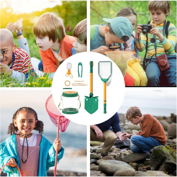 WOOPIE Discovery Zestaw Małego Odkrywcy Natury Siatka na Owazdy Motyle Pojemnik na Ryby - 005