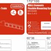 Rama Ścienna Pociąg na 5 Tablic Masterkidz Flex – System Montessori - 006