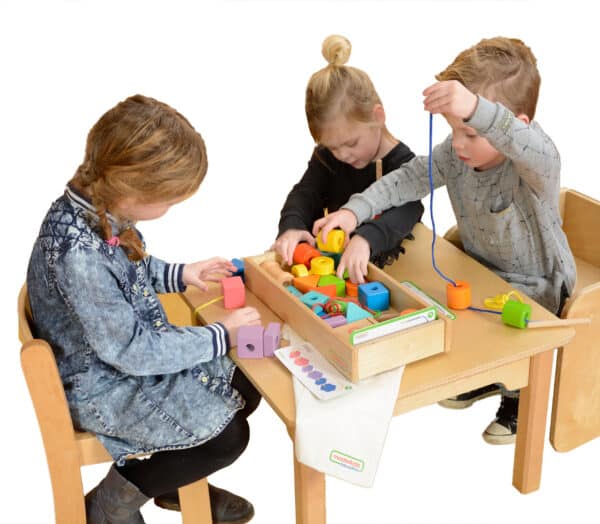 Drewniana Przeplatanka Sznurowanka XL Masterkidz – Tablica Montessori - 003