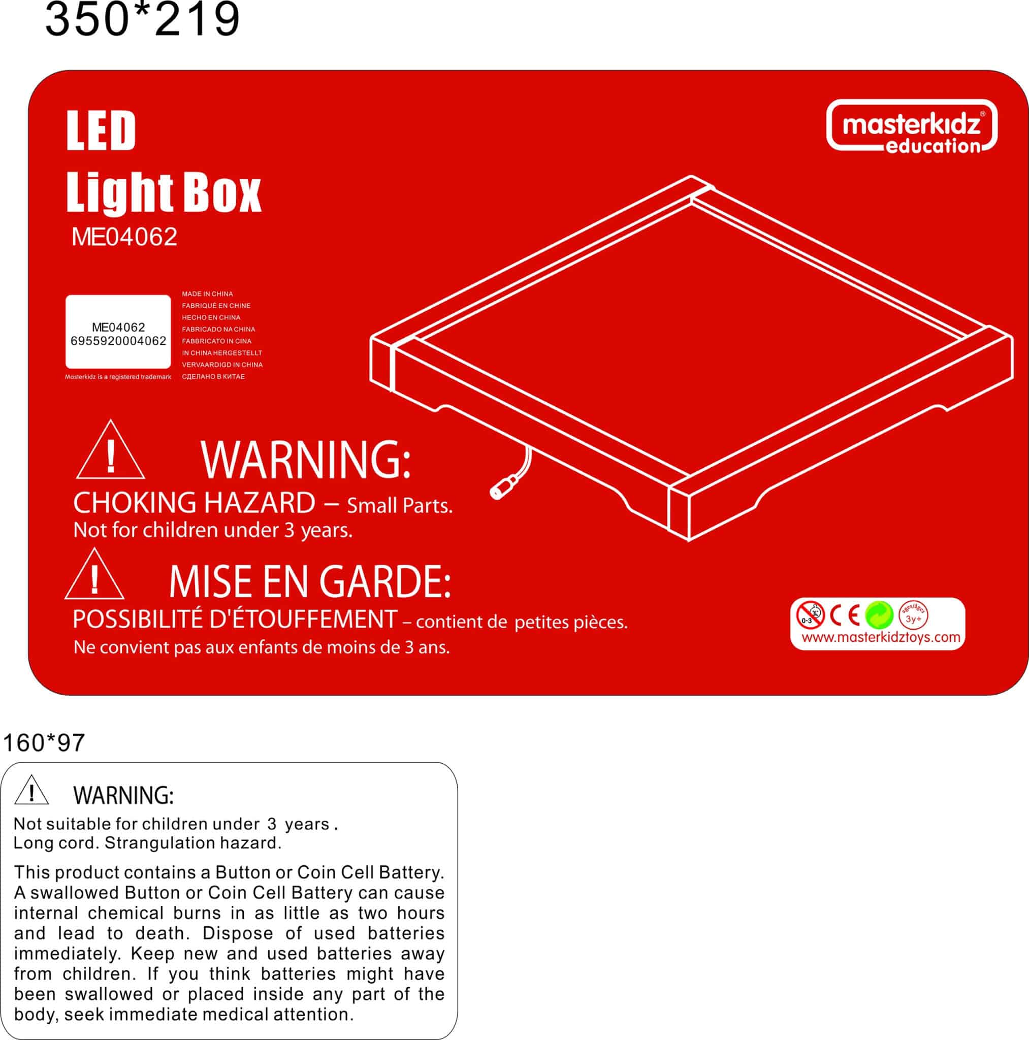 MASTERKIDZ Panel Skrzynia LED Sensoryczna - 006
