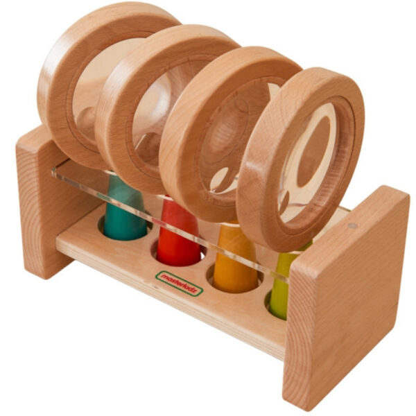 export MASTERKIDZ Zestaw Drewnianych Lup z Pojemnikiem