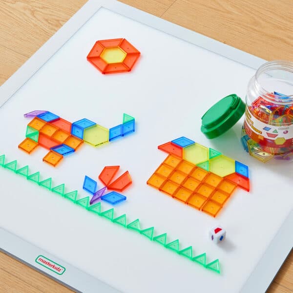 Edukacyjny Panel Świetlny LED Masterkidz – Mozaika 140 el. Montessori STEM - 002