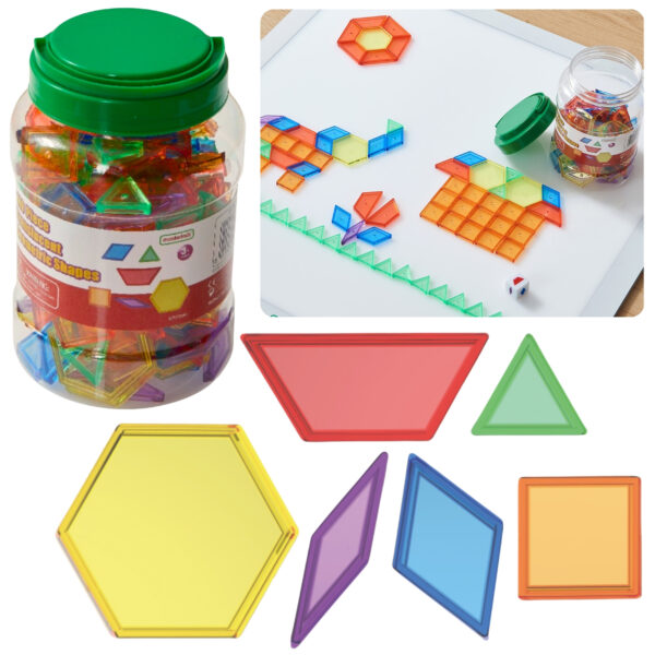 export MASTERKIDZ Zestaw Klocki Montessori Tangram Mozaika 140 el.