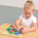 Drewniane Koła Zębate - Kreatywna Gra Logiczna i Mechaniczna Masterkidz - 002