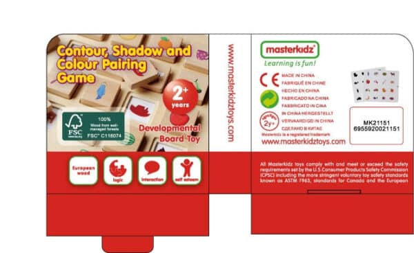 Moje Pierwsze Puzzle Kognitywne Masterkidz – Sorter i Dopasowywanie Cieni STEM - 009