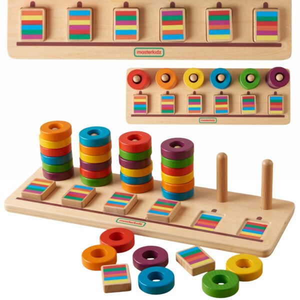 export MASTERKIDZ Układanka Nauka Liczenia i Kolorów Sorter Montessori