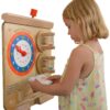 Edukacyjny Zegar Ścienny Masterkidz – Drewniany Panel Sensoryczny Flex STEM - 001