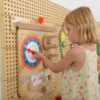 Edukacyjny Zegar Ścienny Masterkidz – Drewniany Panel Sensoryczny Flex STEM - 002