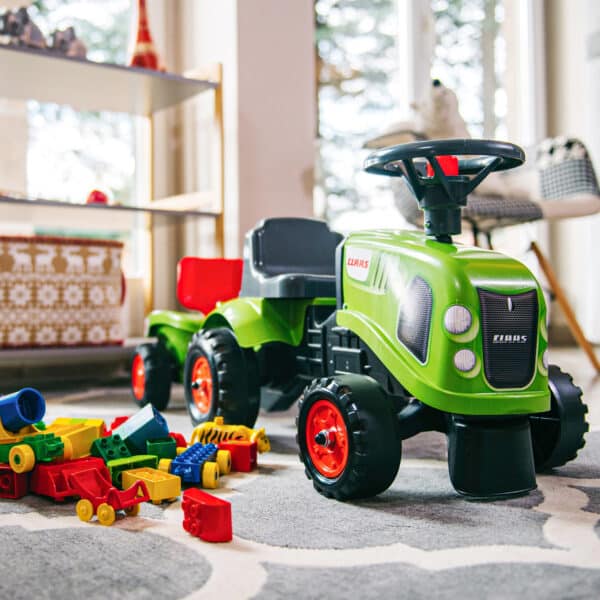 FALK Traktorek Baby Claas Zielony z Przyczepką + akc. od 1-3 lat - 002
