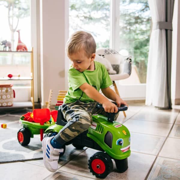 FALK Traktorek Baby Claas Zielony z Przyczepką + akc. od 1-3 lat - 004