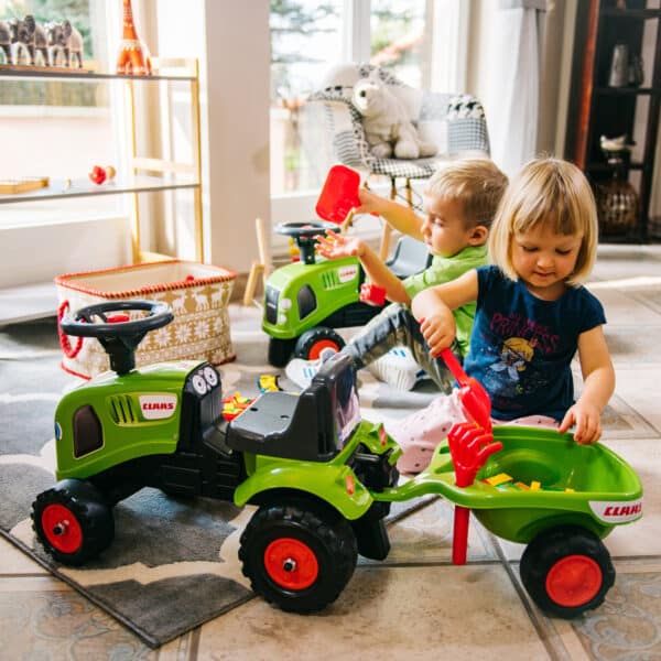 FALK Traktorek Baby Claas Zielony z Przyczepką + akc. od 1-3 lat - 006
