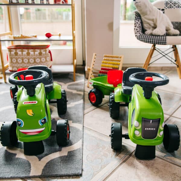 FALK Traktorek Baby Claas Zielony z Przyczepką + akc. od 1-3 lat - 009