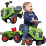 FALK Traktorek Baby Claas Zielony z Przyczepką + akc. od 1-3 lat - 012