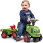 FALK Traktorek Baby Claas Zielony z Przyczepką + akc. od 1-3 lat - 014