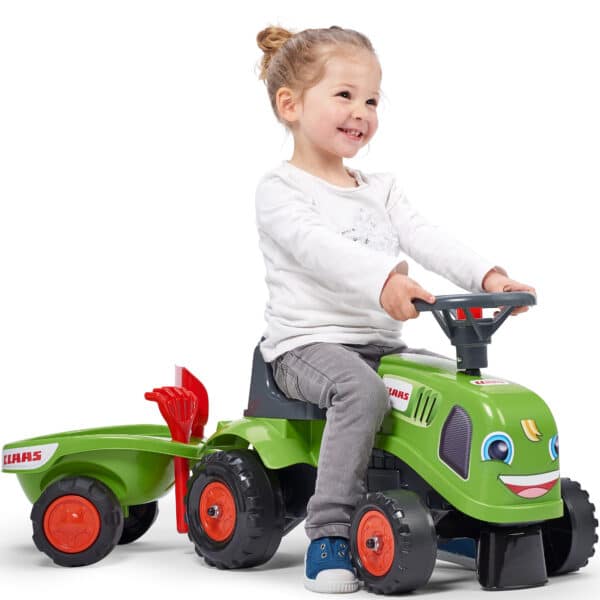 FALK Traktorek Baby Claas Zielony z Przyczepką + akc. od 1-3 lat - 015