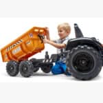 FALK Traktor Case IH Backhoe Pomarańczowy z Przyczepką Ruchoma Łyżka od 3-7 Lat - 010