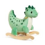 CLASSIC WORLD Miękki Pluszowo-Drewniany Bujak Dinozaur na Biegunach - 002