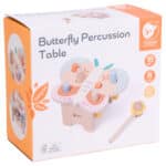 CLASSIC WORLD Wbijak Pastelowy Motylek Montessori z Młoteczkiem 8el. - 005