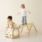CLASSIC WORLD Drewniany Zestaw Wspinaczkowy Trójkąt Montessori 5w1 - Plac Zabaw Siłownia Indoor dla Dzieci - 005