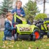 FALK Traktor CLAAS na Pedały z Przyczepą, Łyżką i Spychaczem od 3 Lat - 004