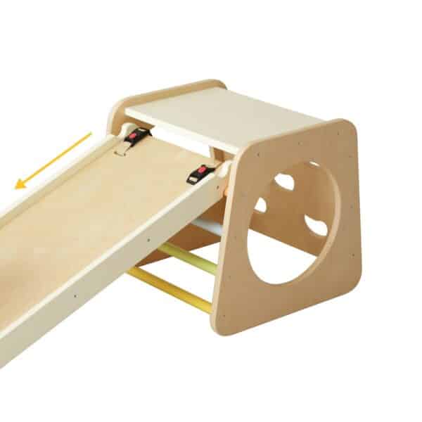CLASSIC WORLD Drewniany Zestaw Wspinaczkowy Trójkąt Montessori 5w1 - Plac Zabaw Siłownia Indoor dla Dzieci - 007