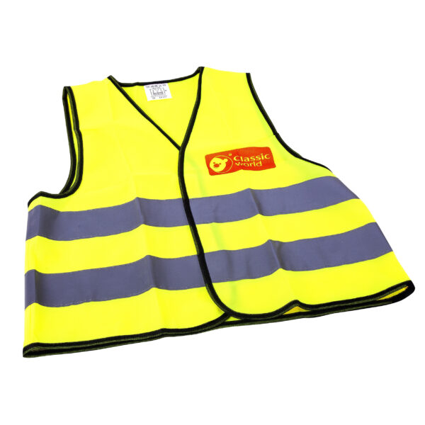 CLASSIC WORLD EDU Kamizelka Odblaskowa Ostrzegawcza Rowerowa Budowlana Uniwersalna