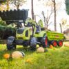 FALK Traktor CLAAS na Pedały z Przyczepą, Łyżką i Spychaczem od 3 Lat - 005