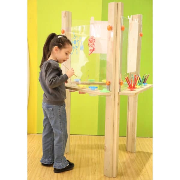 CLASSIC WORLD EDU Przezroczysta Sztaluga Tablica Akrylowa XXL Centrum Artystyczne 3w1 - 002