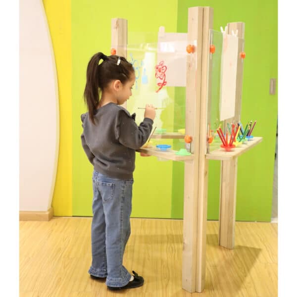 CLASSIC WORLD EDU Przezroczysta Sztaluga Tablica Akrylowa XXL Centrum Artystyczne 3w1 - 004