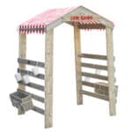 CLASSIC WORLD EDU Drewniana Brama Ogrodowa Pergola Kwietnik - 001