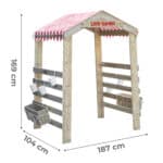 CLASSIC WORLD EDU Drewniana Brama Ogrodowa Pergola Kwietnik - 004