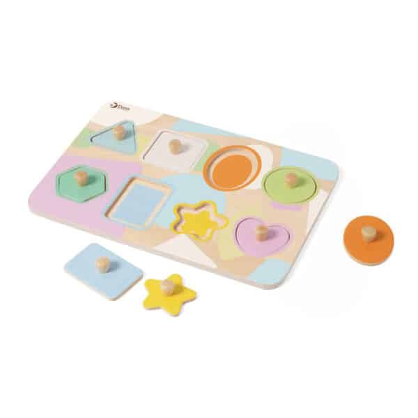 CLASSIC WORLD Układanka Puzzle Klocki Geometryczne 9 el. - 003