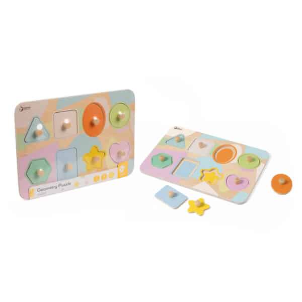 CLASSIC WORLD Układanka Puzzle Klocki Geometryczne 9 el. - 005