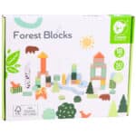 CLASSIC WORLD Drewniane Klocki Konstrukcyjne Las Zwierzęta 50 el. - 009