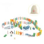 Drewniany Tor Domino z Przeszkodami Classic World – Klocki Kinetyczne Montessori - 003