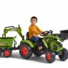 FALK Traktor CLAAS na Pedały z Przyczepą, Łyżką i Spychaczem od 3 Lat - 013
