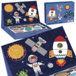 TOOKY TOY Układanka Magnetyczna Puzzle Montessori Pudełko Edukacyjne Kosmos 72 el. - 001