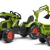 FALK Traktor CLAAS na Pedały z Przyczepą, Łyżką i Spychaczem od 3 Lat - 014
