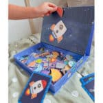 TOOKY TOY Układanka Magnetyczna Puzzle Montessori Pudełko Edukacyjne Kosmos 72 el. - 002