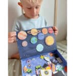 TOOKY TOY Układanka Magnetyczna Puzzle Montessori Pudełko Edukacyjne Kosmos 72 el. - 003