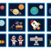 TOOKY TOY Układanka Magnetyczna Puzzle Montessori Pudełko Edukacyjne Kosmos 72 el. - 007