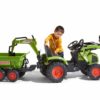 FALK Traktor CLAAS na Pedały z Przyczepą, Łyżką i Spychaczem od 3 Lat - 015