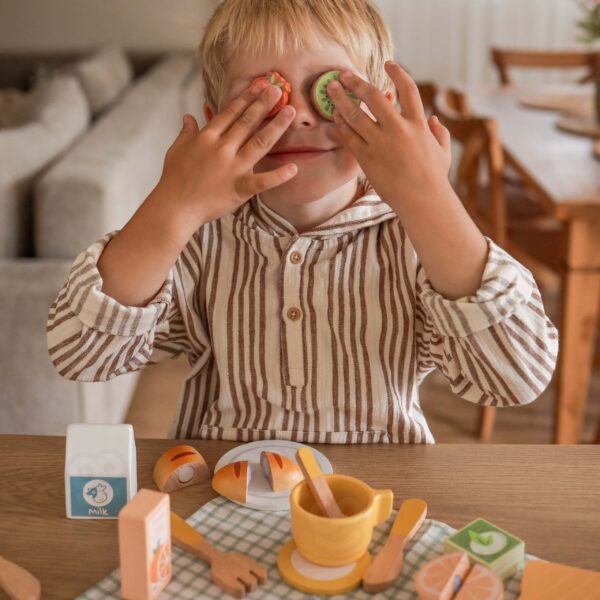 TOOKY TOY Zestaw Piknikowy Jedzenie Do Krojenia Na Rzepy Zestaw Śniadaniowy - 005