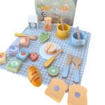 TOOKY TOY Zestaw Piknikowy Jedzenie Do Krojenia Na Rzepy Zestaw Śniadaniowy - 011
