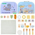 TOOKY TOY Zestaw Piknikowy Jedzenie Do Krojenia Na Rzepy Zestaw Śniadaniowy - 014
